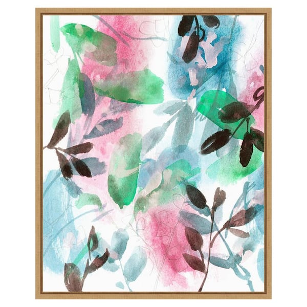 Amanti Art Shadow of My Dream VII by Melissa Wang 23 in. W x 28 in. H. Canvas Wall Art Print Framed in Brown