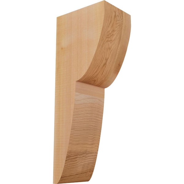Ekena Millwork 5-1/2 in. x 8 in. x 20 in. Western Red Cedar Crestline Smooth Corbel