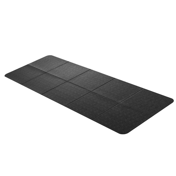 Foldable Walking Pad Treadmill Mat, 1/4 in. Thick, 24 in. x 68 in. Exercise Equipment Mat for Elliptical, 120 sq. ft.