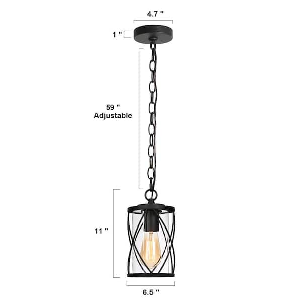 Uolfin Modern Lantern Outdoor Hanging Light TORA 1-Light