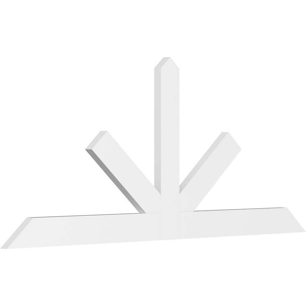 96 in. W x 40 in. H x 2 in. D x 6 in. F, 10/12 Pitch, Saratoga Signature Urethane Gable Bracket, Primed Tan price history on PriceWatchPro
