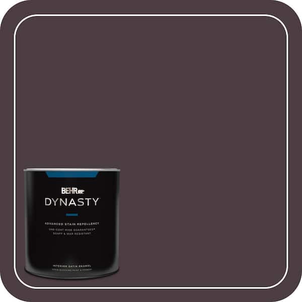 BEHR DYNASTY 1 qt. #T18-04 Nocturne Shade Satin Enamel Interior Stain-Blocking Paint and Primer