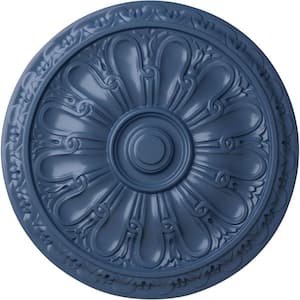 15-3/4" x 5/8" Kirke Urethane Ceiling Medallion (Fits Canopies upto 3-3/4"), Hand-Painted Americana