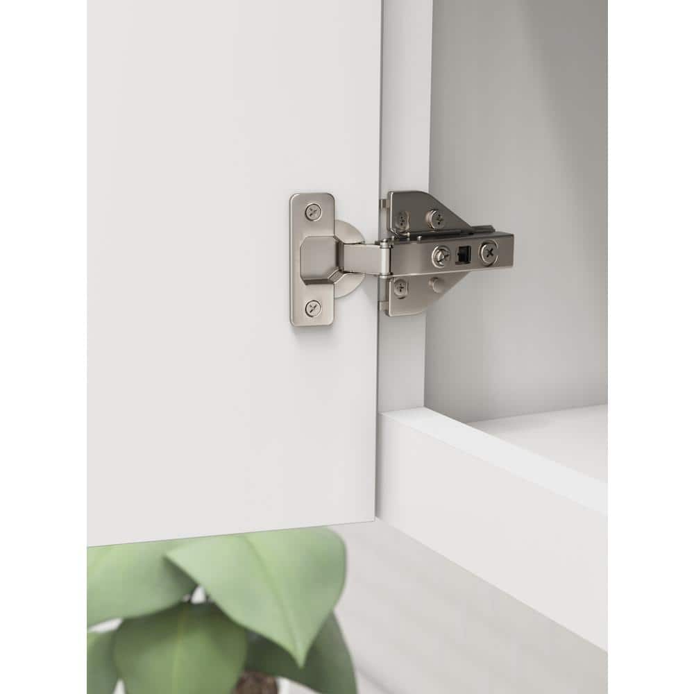 Nickel Full Overlay Self-Closing Euro Concealed Cabinet Hinge
