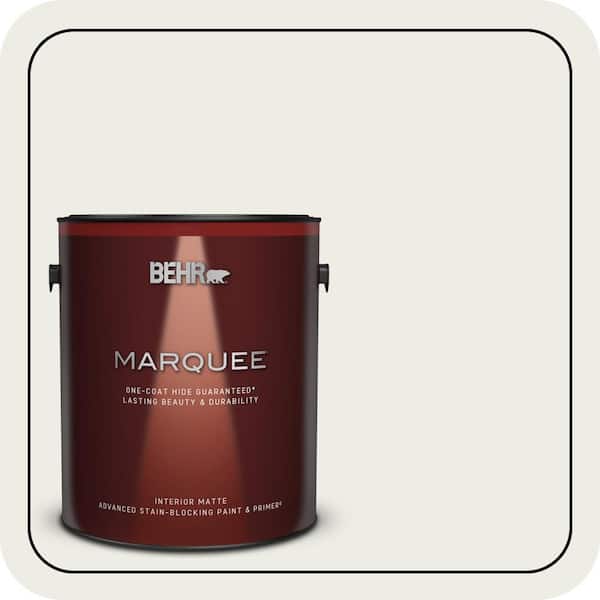 BEHR MARQUEE 1 gal. Designer Collection #DC-013 Harmonious White Matte Interior Paint & Primer