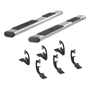 6 x 91-Inch Oval Polished Stainless Steel Nerf Bars, Select Ford F-250, F-350, F-450, F-550 Super Duty