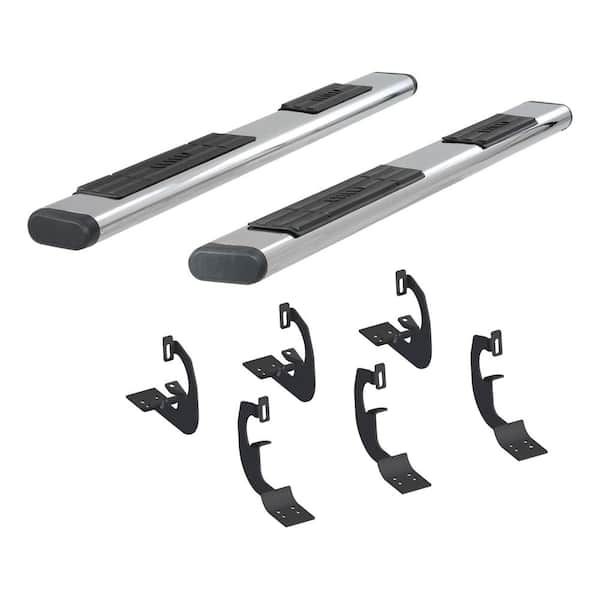 Aries 6 x 91-Inch Oval Polished Stainless Steel Nerf Bars, Select Ford F-250, F-350, F-450, F-550 Super Duty