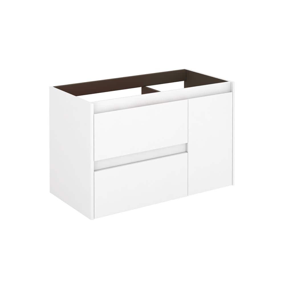 Ambra 35.1 in. W x 17.6 in. D x 21.8 in. H Bath Vanity Cabinet Only in Glossy White price history on PriceWatchPro