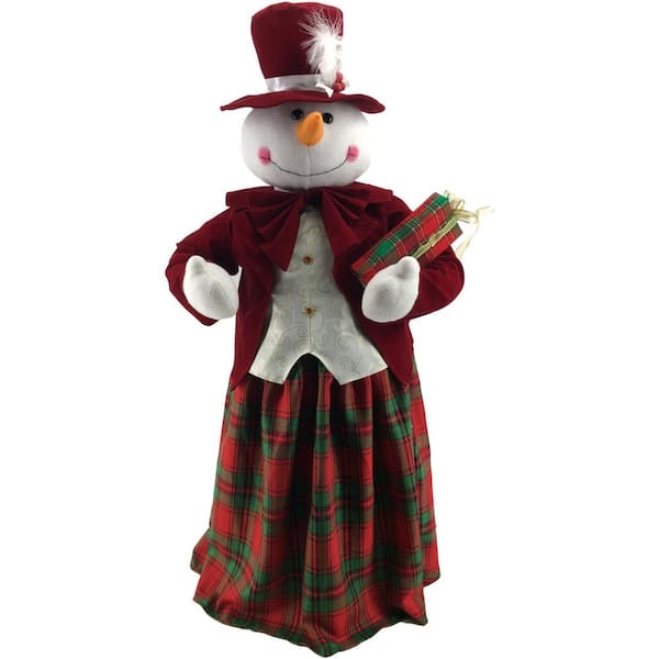 Fraser Hill Farm 36 in. Christmas Dancing Mrs. Snowman with