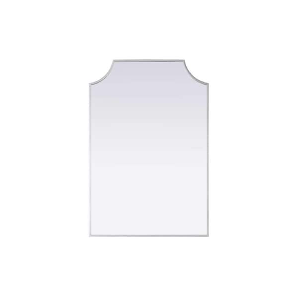 Brass 30 in. W x 42 in. H Rectangle Wall Mirror