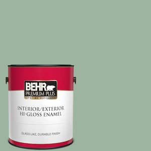 1 gal. #S410-4 Copper Patina Hi-Gloss Enamel Interior/Exterior Paint