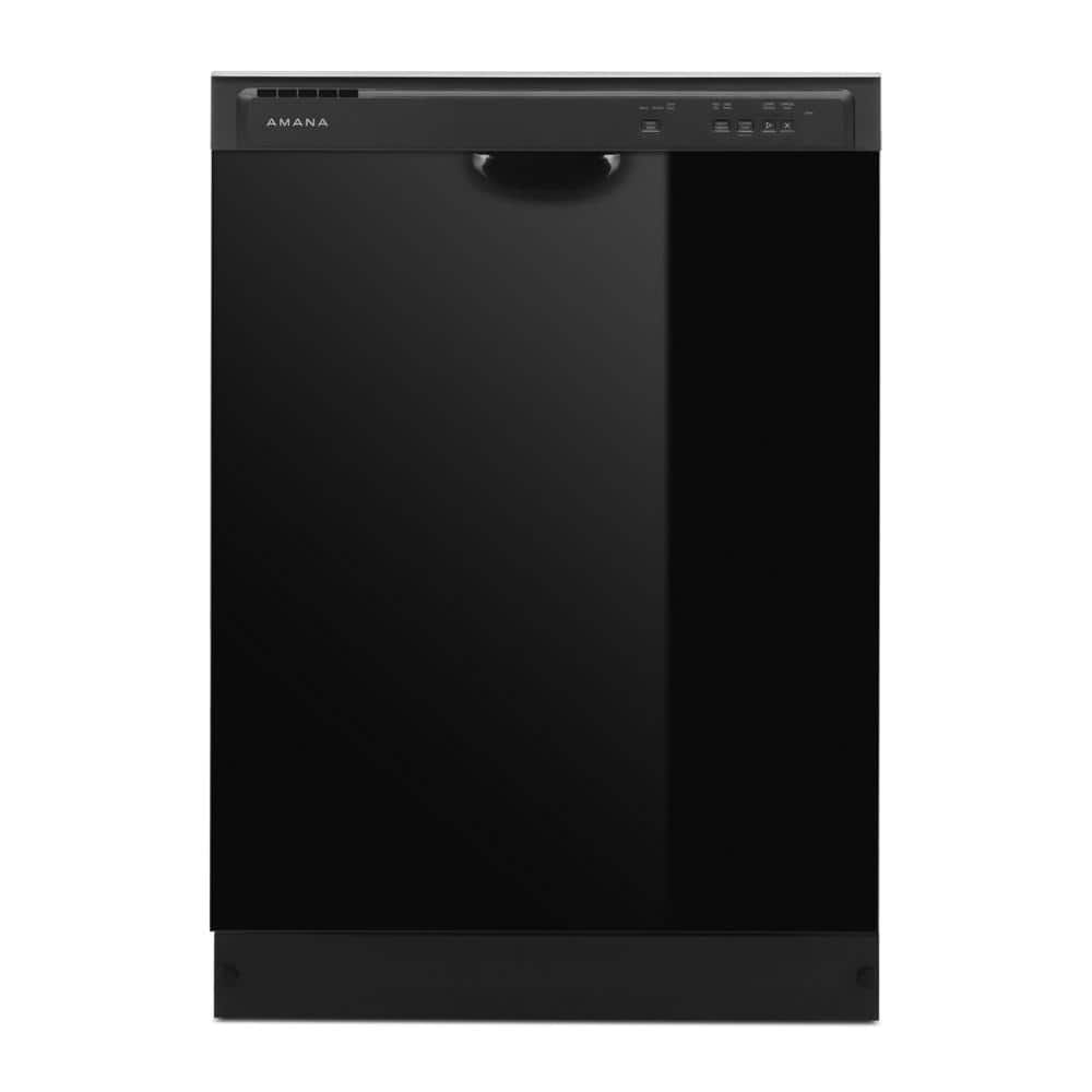 24 in. Front Built-In Tall Tub Dishwasher in Black with 3-Cycles 59 dBA