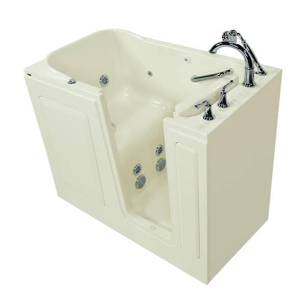 American Standard Exclusive Series 51 in. x 31 in. Walk-In Whirlpool Tub with Quick Drain in Linen
