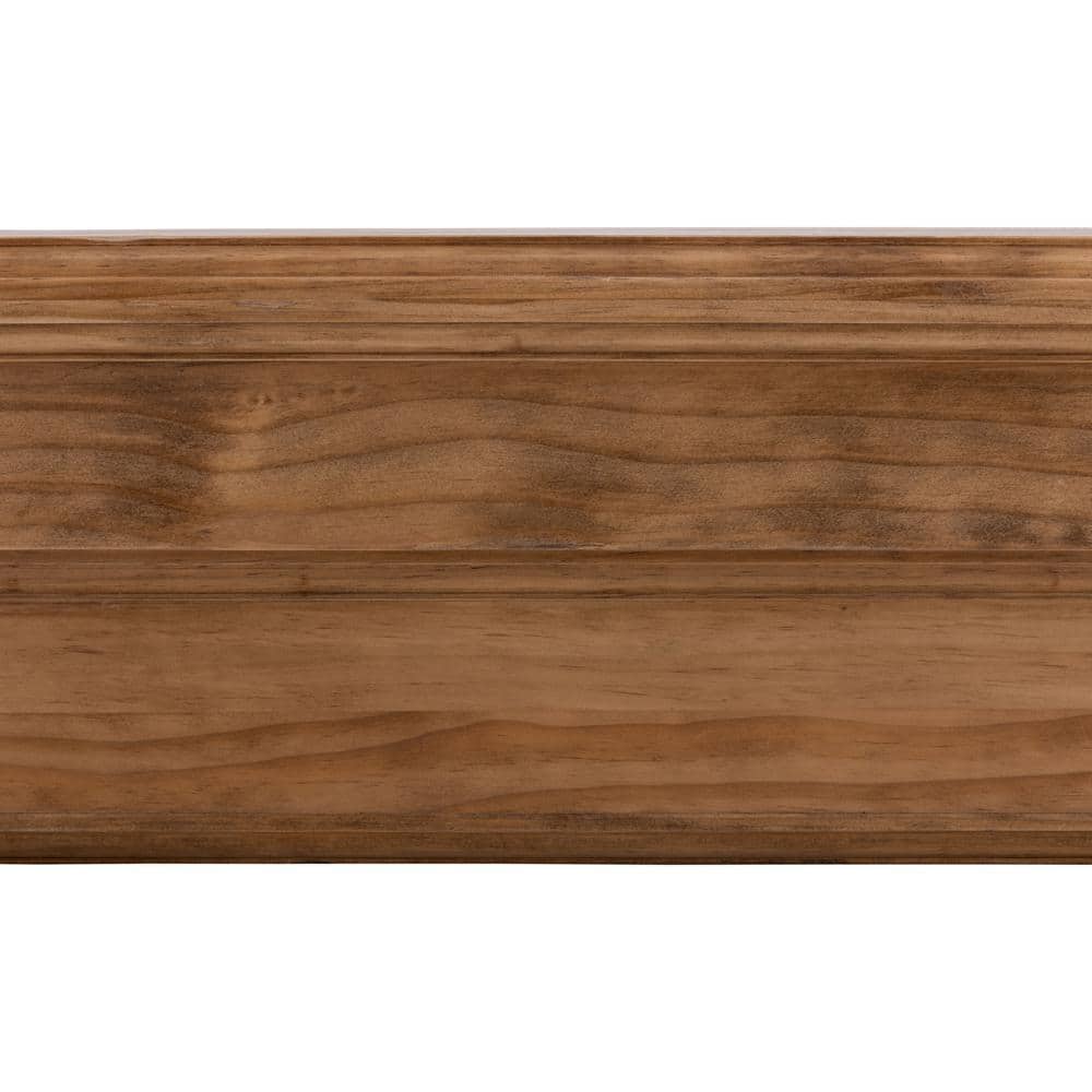 Aged Oak Traditional Wall Mantel Shelf with Lacquer Finish