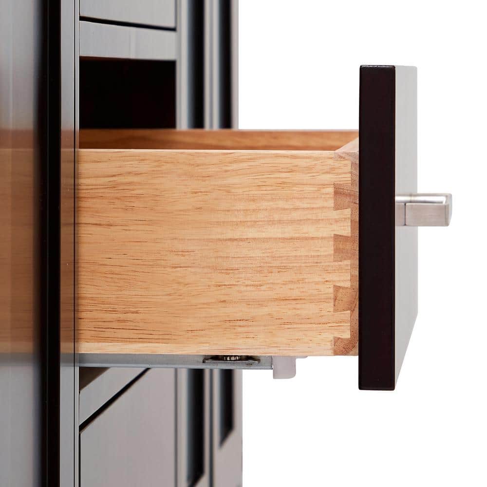 Espresso 66'' Double Freestanding Bathroom Vanity Base