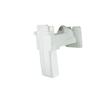 2 in. White Polytape Nail-On Offset Insulator for Wood Post (25-Pack)