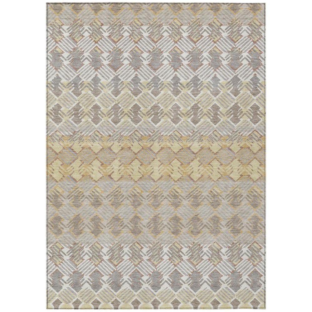 Chantille Machine Washable Indoor/Outdoor Abstract ACN2773 Wheat 9 ft. x 12 ft. Area Rug price history on PriceWatchPro