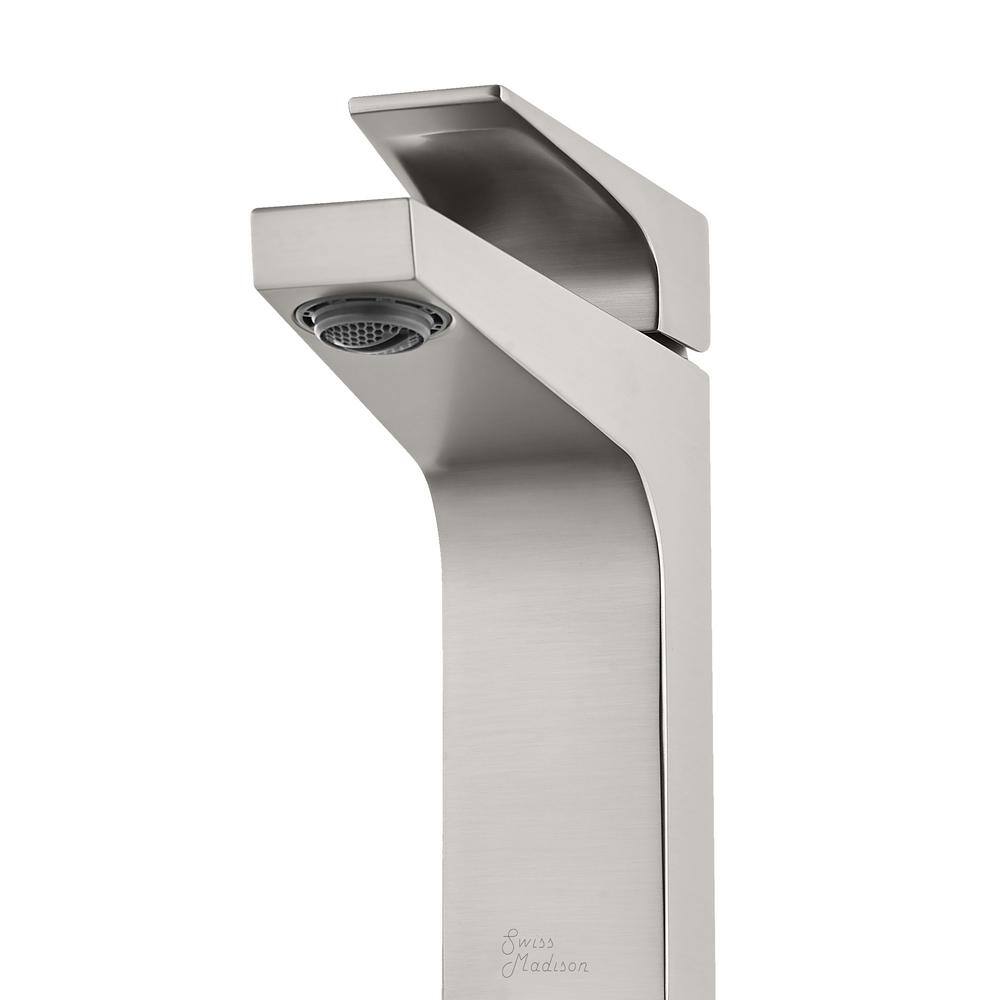 Brushed Nickel Single-Handle Bathroom Faucet