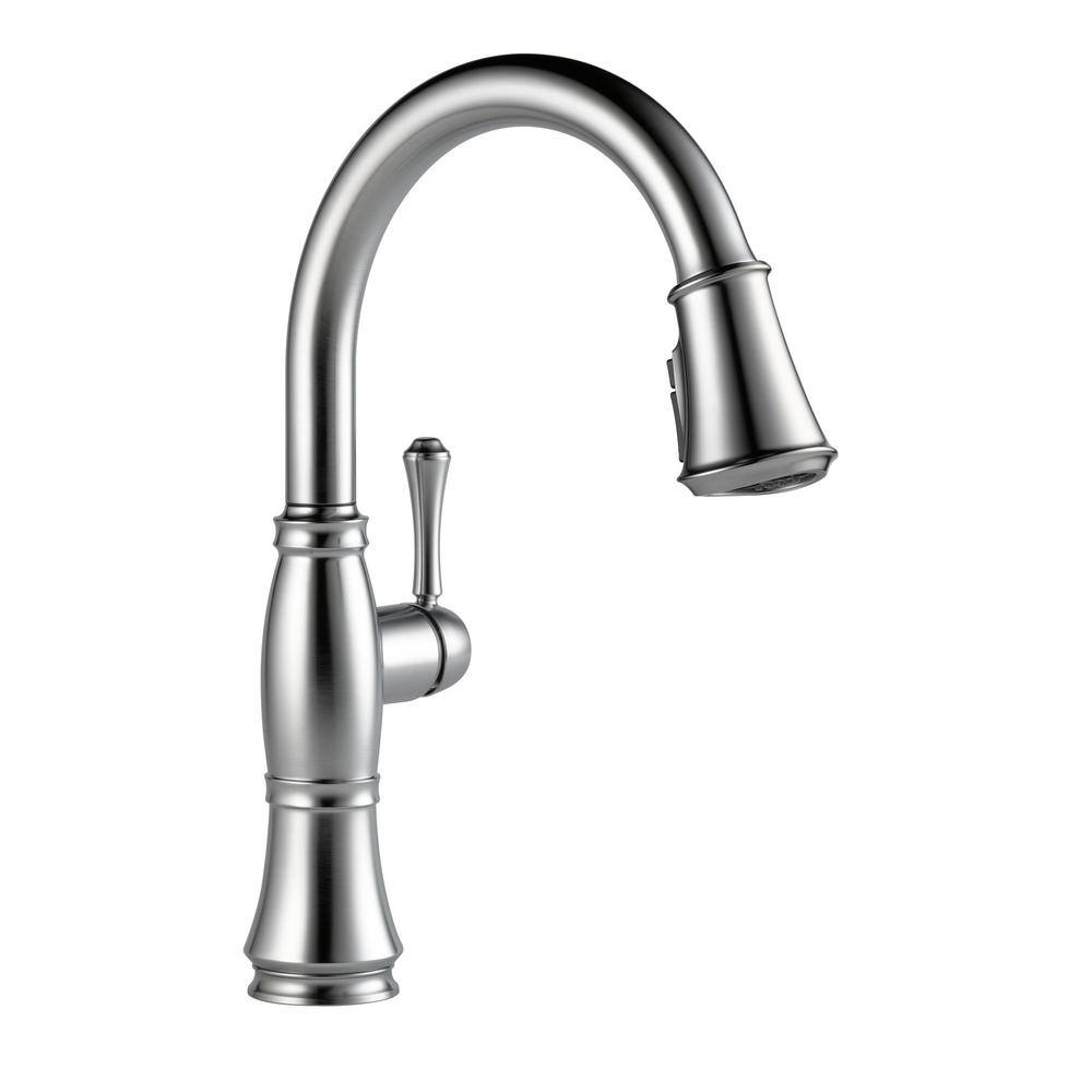 Cassidy Lumicoat Arctic Stainless Steel Pull-Down Kitchen Faucet