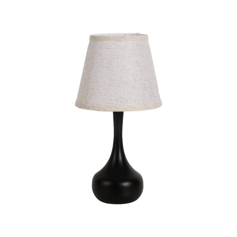 17.3 in. Black Modern Style Dimmable LED Table Lamp with Fabric Shade for Bedroom or Living Room (Set of 2) price history on PriceWatchPro