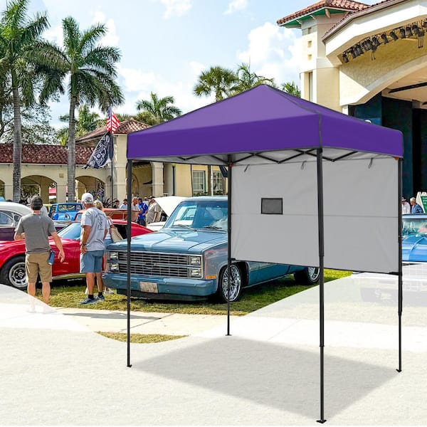 EAGLE PEAK 6 ft. x 4 ft. Instant Pop Up Canopy with Sun Wall