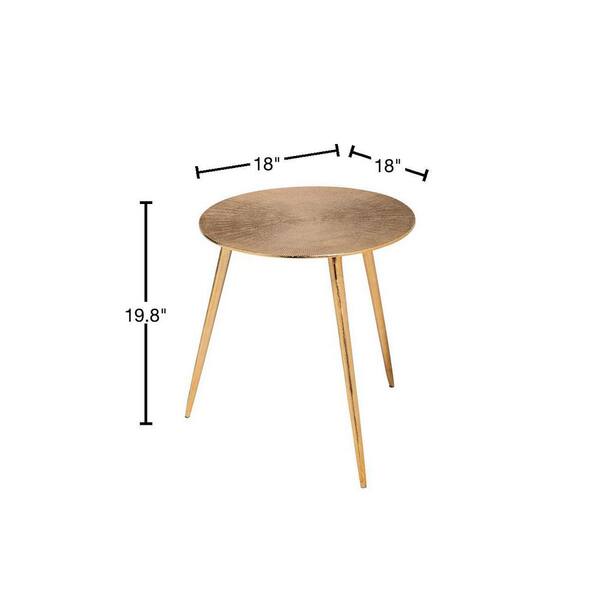 particle board round accent table