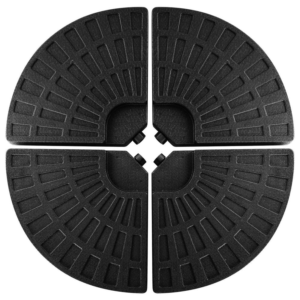 15 lb. HDPE Plastic Patio Umbrella Base in Black