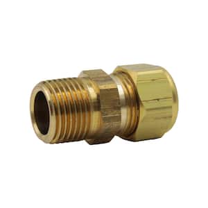 Lasco 3/8 In. C x 1/2 In. MPT 90 Deg. Compression Brass Elbow (1/4 Bend) -  Power Townsend Company