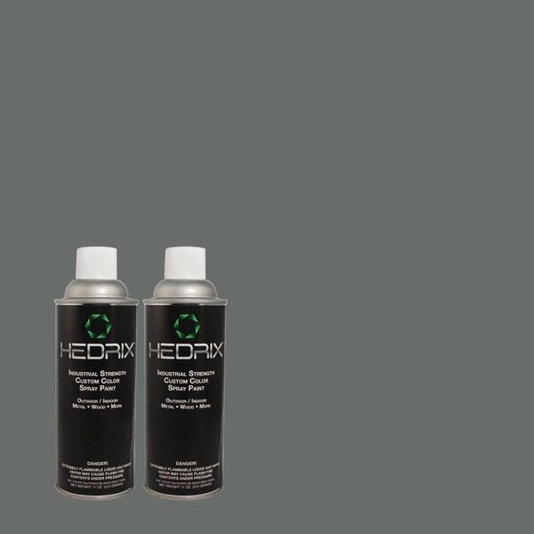 Hedrix 11 oz. Match of C40-49 Connecticut Sea Gloss Custom Spray Paint (2-Pack)