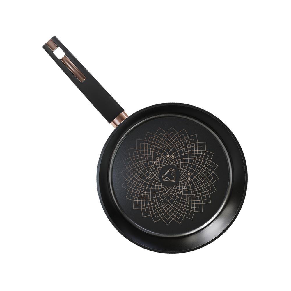 7.9 Inch Black Aluminum Nonstick Deep Frying Pan