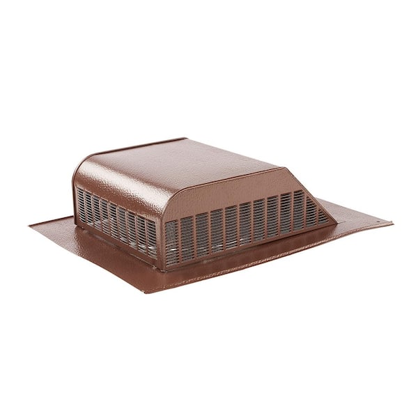 Master Flow 60 sq. in. NFA Aluminum Slant Back Roof Louver Static Vent in Brown (Carton of 8)