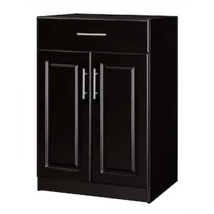Select 18.62 in. D x 23.98 in. W x 35.98 in. H 2-Door Base Cabinet Wood Closet System with Drawer in Espresso