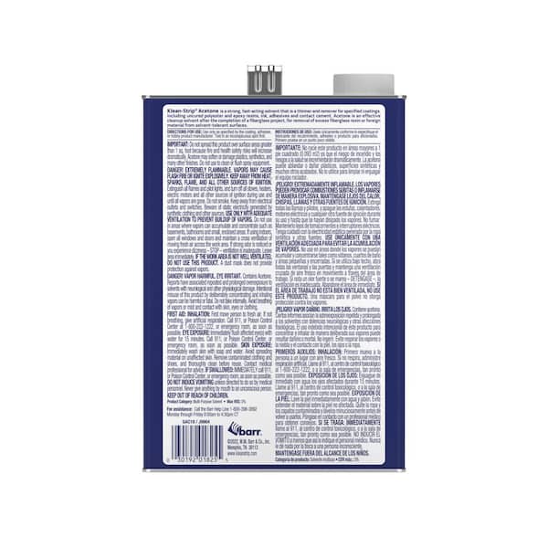 1 Gal. Acetone Flammable Paint Solvent