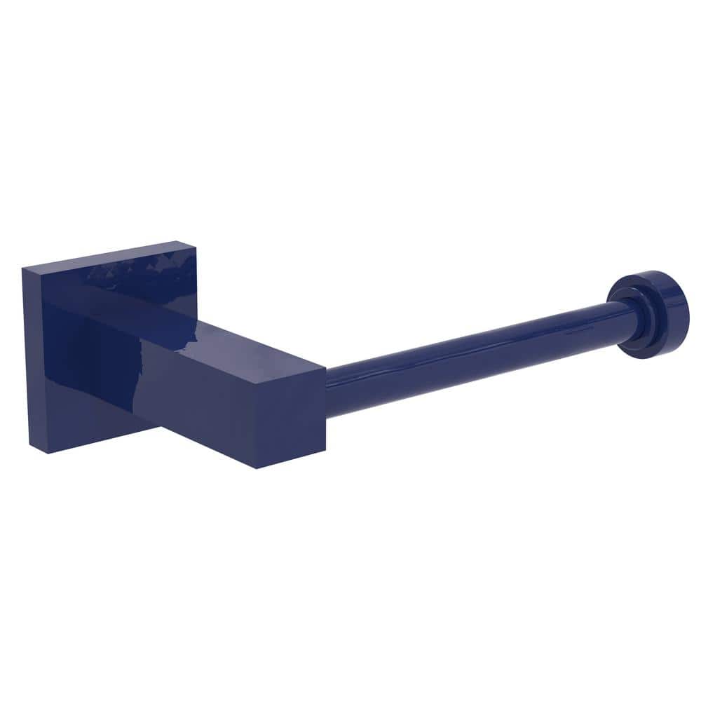 Mediterranean Blue Solid Brass Euro Style Toilet Paper Holder