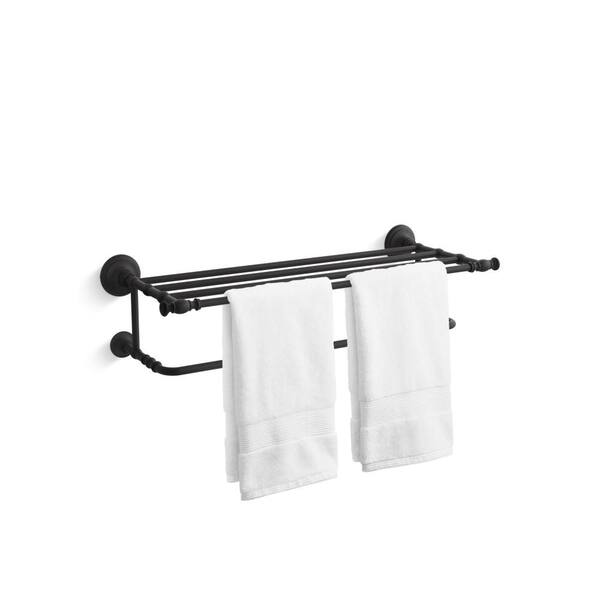 KOHLER Artifacts 24 in. Towel Bar in Matte Black