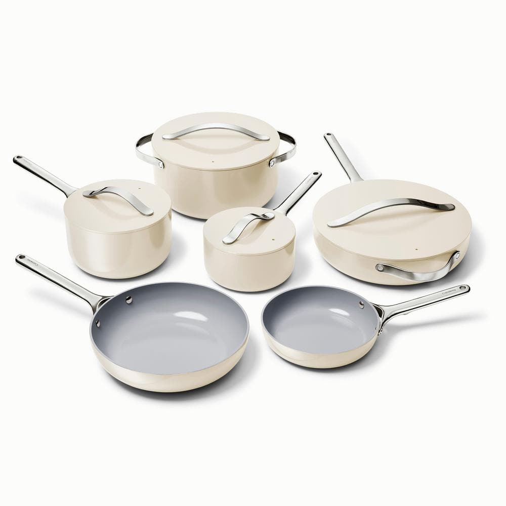 Ceramic Cookware Set  and  Mini Duo Bundle in Cream