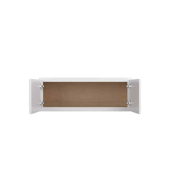 Norfolk Assembled 33 in. W x 12 in. H x 12 in. D Plywood Wall Cabinet in Painted White