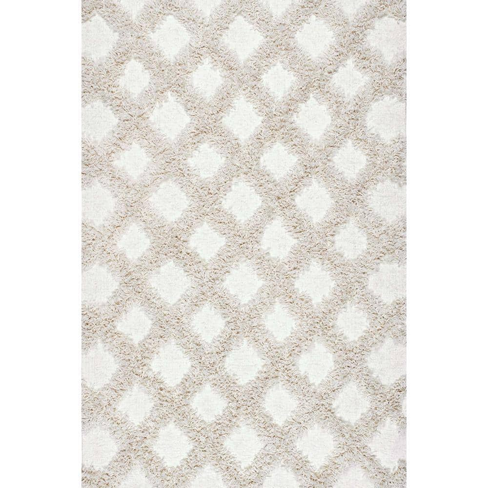 3 Piece Bathroom Rugs Set - Non-slip Ultra Thin Bath Rugs For Bathroom  Floor[moroccan Trellis-ivory] : Target