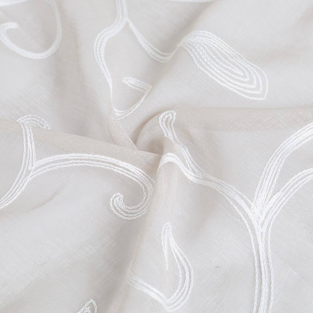 Oyster Sheer Polyester Grommet Window Panel 52" W x 84" L