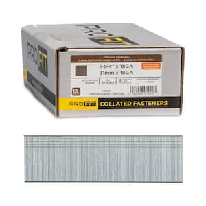 Freeman BN18-15-5K 18-Gauge 1-1/2" Glue Collated Brad Nails  5000 Count Bn18 15 5k