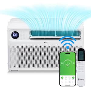 12000 BTU (DOE) 115 Volts Inverter WIFI Window Air Conditioner Cools 550 Sq. Ft. with Remote in White