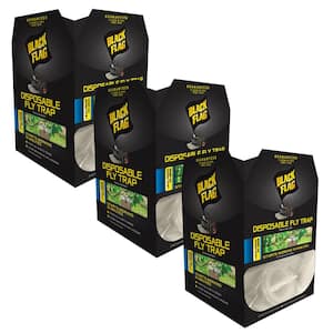 Disposable Outdoor Fly Insect Trap (3-Pack)