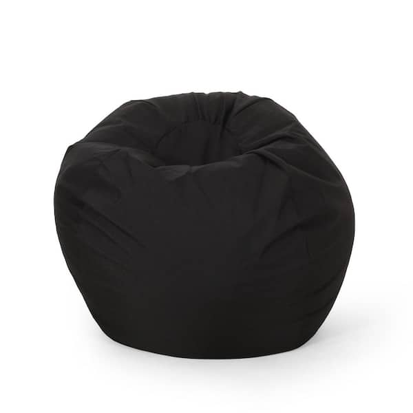 Noble House Chrisholm Black Bean Bag (25 in. x 34 in. x 34 in.)