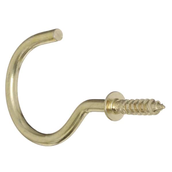 Everbilt 3/8 in x 5 in. Zinc-Plated Lag Thread Screw Hook 806996 - The Home  Depot