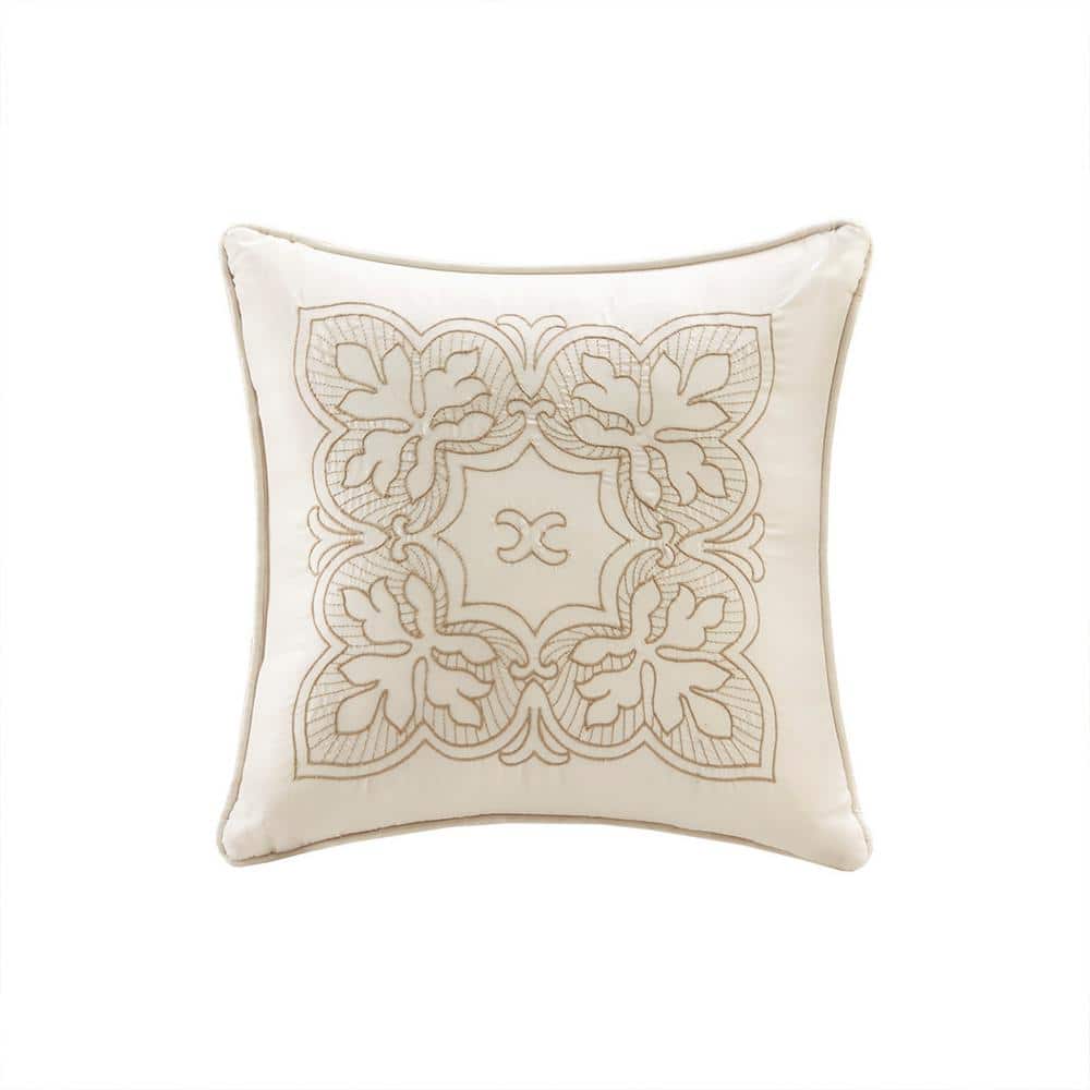 Cream Microfiber Reversible Scalloped Edge Daybed Cover Set