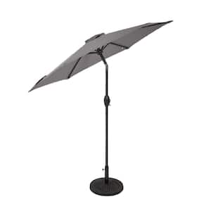 7.5 ft. Market Patio Umbrella in Gray