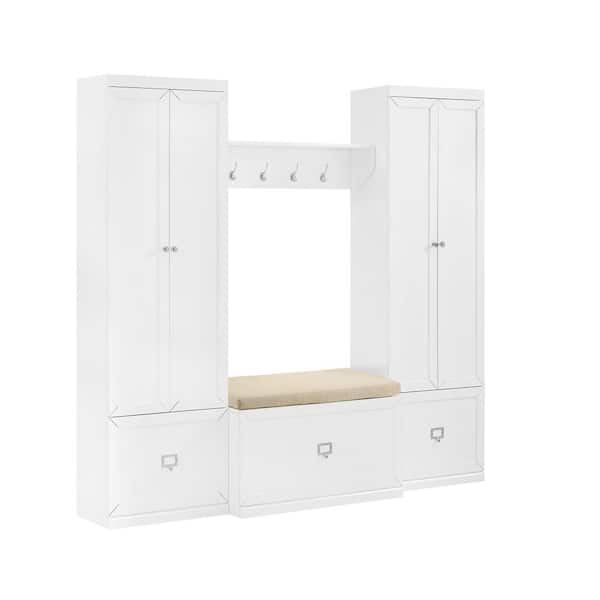 CROSLEY FURNITURE Harper White 4-Piece Entryway Set
