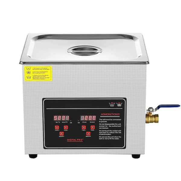SKYSHALO Ultrasonic Machine 10L with Digital Timer and Heater, Ultra Sonic Jewelry Machine, Stainless Steel Cleaning Machine