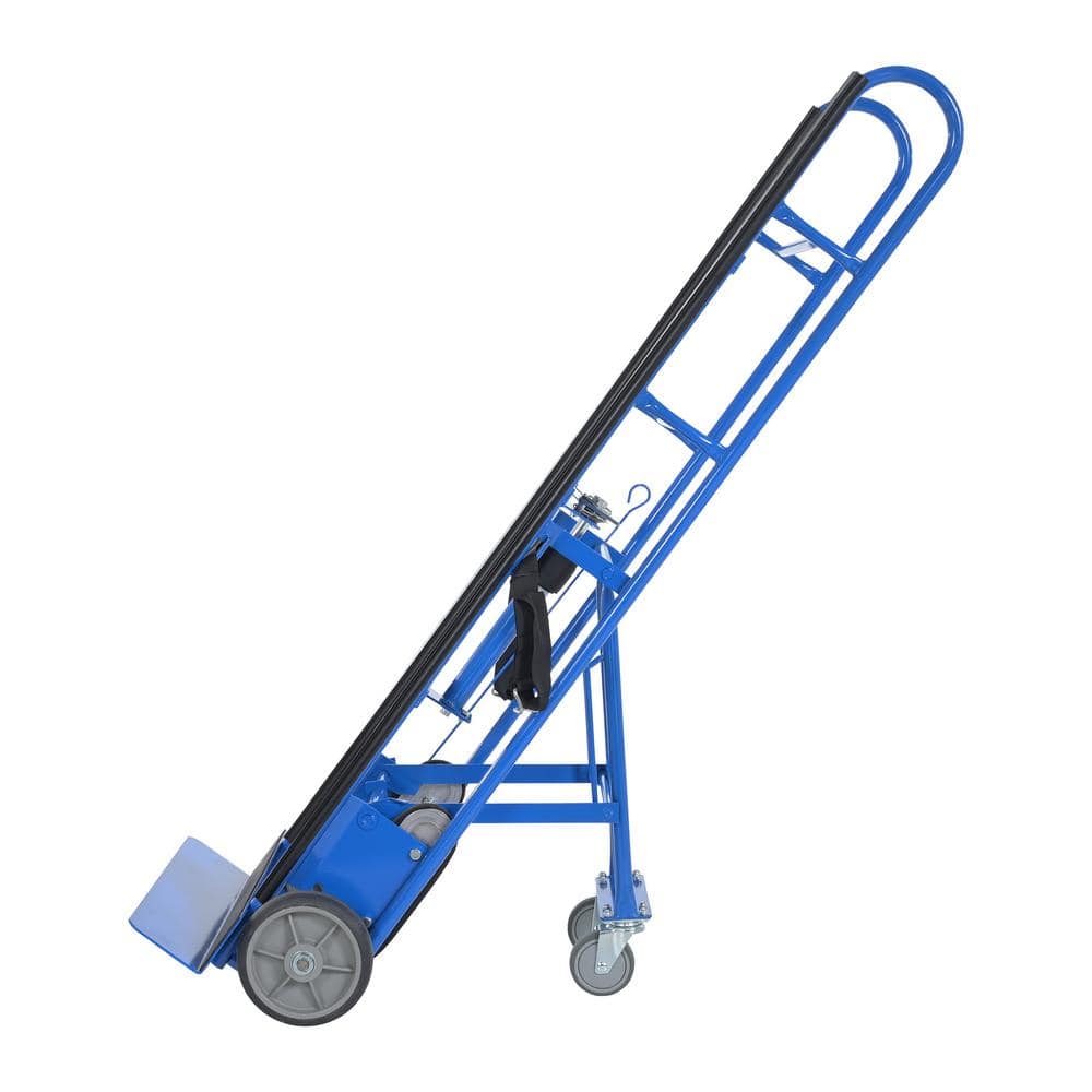 Heavy-Duty Black Steel Appliance Hand Truck with Strap