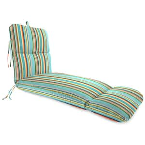 74 in. L x 22 in. W x 5 in. T Outdoor Chaise Lounge Cushion in Mamba Pelican